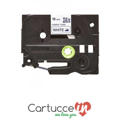 Nastro per etichette compatibile Brother TZE-FA4 blu su bianco • CartucceIn